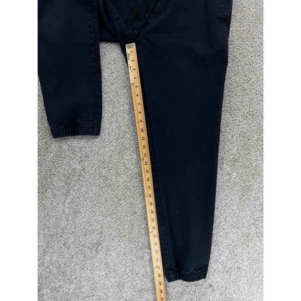 Banana Republic The Travel Jogger Men's M Tall 32x29‎ Black Heavy Cotton Stretch